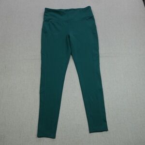 New Balance Leggings Womens Large Green High Waist Pocket Athletic Yoga Pants